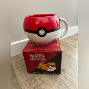 Poké Ball Figural Mug - Red and White